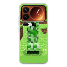 Чохли для Xiaomi 17 Pro (Персонажі МайнКрафт) – Кріпер 2