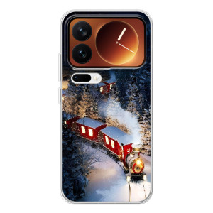 Силіконовий бампер на різдво для Xiaomi 17 Pro (Потяг)