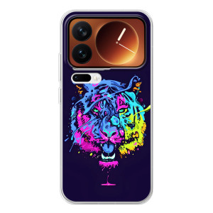 Силіконовий бампер з картинкою звірів для Xiaomi 17 Pro (Тигр-Арт)