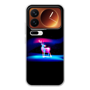 Силіконовий бампер з картинкою звірів для Xiaomi 17 Pro (Яскравий олень)