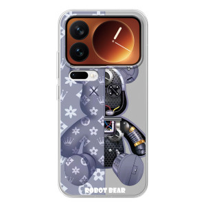 Силиконовый чехол для Xiaomi 17 Pro – Медведь Louis Vuitton