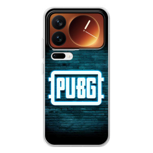 Чехол (TPU) с картинкой "Лого Пабг" на Ксиаоми семнадцать Про – Лого PUBG