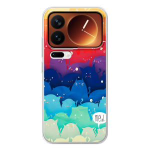Силиконовый чехол с котиком для Xiaomi 17 Pro – Mew