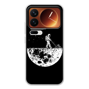 Силіконовый Чохол з принтом "Космонавти" на Xiaomi 17 Pro – Космонавт
