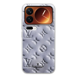 Текстурний Чохол Louis Vuitton для Xіаомі 17 Про – Білий ЛВ