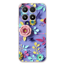 Чехлы с Цветами для Xiaomi 17 (VPrint) (Цветочный дизайн)