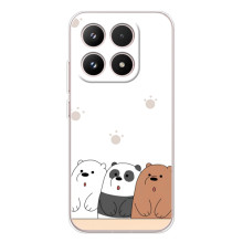 Чохли з зображенням різних тварин на Xiaomi 17 (Здивовані ведмедики)