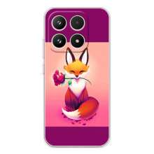 Чохли з картинкою Лисичка для Xiaomi 17 (VPrint) – Лиса з трояндою