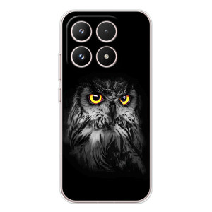 Чехлы с принтом СОВЫ для Xiaomi 17 – Сова на чёрном
