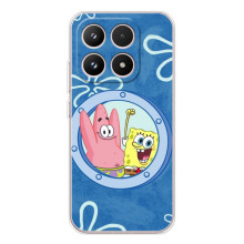 Чехол Губка Боб для Шяоми семнадцать (В иллюминаторе)