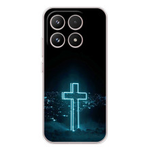 Чехол для Xiaomi 17 (AlphaPrint) - (Христианские) (Крест и город)