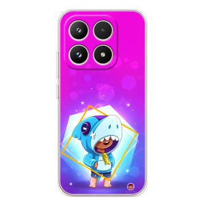 Чехол Бравл Старс для Xiaomi 17 – Леон в костюме Акулы