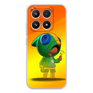 Чехол Бравл Старс для Xiaomi 17 – LEON в кофте