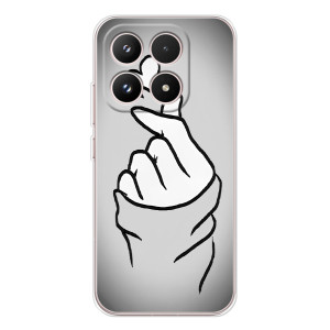 Чохол з принтом для Xiaomi 17 (AlphaPrint - Знак сердечка)