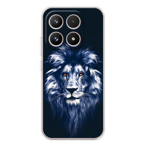 Чехол с картинкой на Xiaomi 17 – Лев - синий