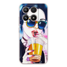 Чохол з картинкою Модні Дівчата Xiaomi 17 (Дівчина з коктейлем)