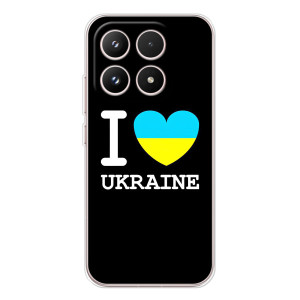 Чехол с Украинской символикой на Xiaomi семнадцать – I Love Ukraine