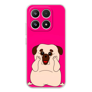 Чехол (ТПУ) Милые собачки для Xiaomi 17 – Веселый Мопсик