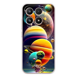 Чехол (ТПУ) с планетами на Xiaomi 17 – Солнечна система