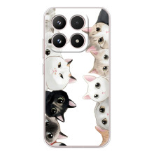 Чехол с милыми котиками на Xiaomi Семнарядца – Черно-белые котики