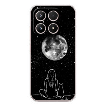 Чохол з малюнком кіт на Xiaomi 17 (Дівчина з котом)