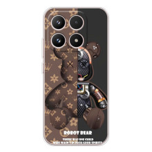 Чехол с брендом Луи Витон на Xiaomi Семнарядца – Мишка робот