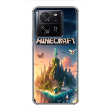 Чехол с картинками Майнкрафт для Xiaomi Семнарядца 
 – Лого Майнкрафт