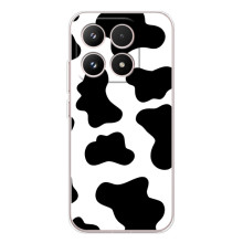 Чехол с принтом коровы на Шяоми семнадцать (Черный принт)