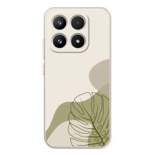 Силиконовый чехол с принтом в цветах на Xiaomi 17 (Монстера зелёная)