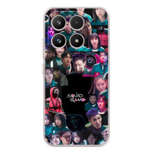 Чехол Гра в кальмара для Xiaomi 17 – Коллаж игры кальмара