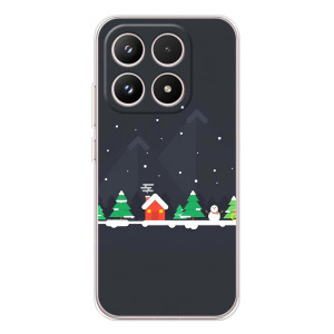 Силиконовый бампер на рождество для Xiaomi 17 – Город зимний
