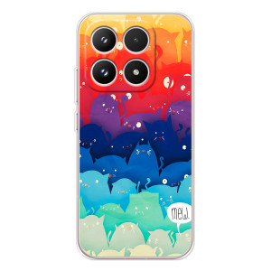 Силиконовый чехол с котиком для Xiaomi 17 – Mew