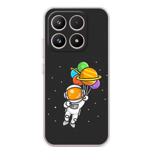Силиконовый Чехол с принтом "Космонавты" на Xiaomi 17 – Космонавт с шариками