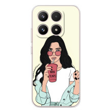 Силіконовый Чохол на Xiaomi 17 з картинкой Модных девушек – З напоєм