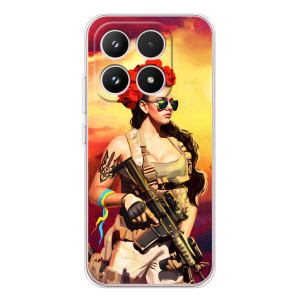 ЗСУ Чохли (TPU) для Xiaomi 17 – Жінка солдат