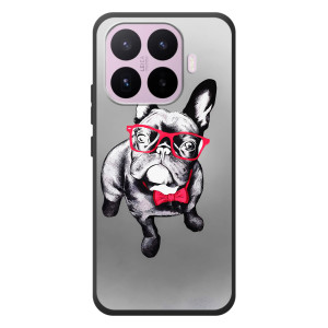 Чехол (ТПУ) Милые собачки для Xiaomi 17T (Бульдог в очках)