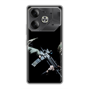 Чехол с украинским воином на Xiaomi 18 Pro Max – Украинский снайпер