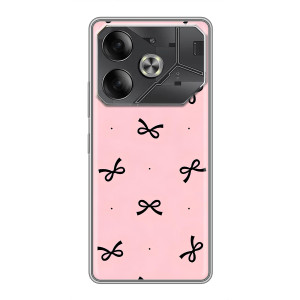 Чехол банты для Xiaomi 18 Pro – Черные бантики
