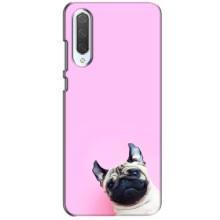 Бампер для Xiaomi CC9 з картинкою "Песики" (Собака на рожевому)