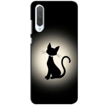 Чохол з принтом для Xiaomi CC9 (AlphaPrint) Модні коти (Силует котика)