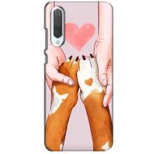 Чехол (ТПУ) Милые собачки для Xiaomi CC9 – Любовь к собакам