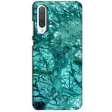 Мраморный чехол на Xiaomi CC9 (VPrint) (Зеленый мрамор)
