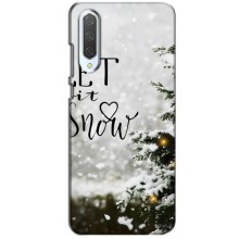 Новогодние, Праздничные Чехлы для Xiaomi CC9 - 2024 год (Let it snow)