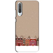 Новогодние, Праздничные Чехлы для Xiaomi CC9 - 2024 год (Зимний город)