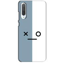 Силиконовые Чехлы (смешные стикеры) для Xiaomi CC9 – Серо-белый