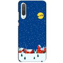 Силиконовый бампер на рождество для Xiaomi CC9 – Город в снегу