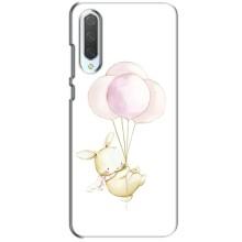 Силиконовый бампер с картинкой животных для Xiaomi CC9 – Кролик и шарики