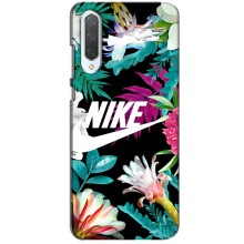 Силиконовый Чехол на Xiaomi CC9 с картинкой Nike (Цветочный Nike)