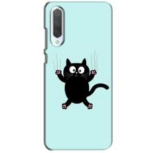 Силиконовый чехол с котиком для Xiaomi CC9 – Падающий кот