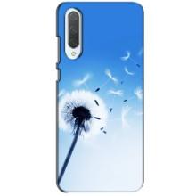 Силиконовый Чехол с одуванчиками на Xiaomi CC9 – Одуванчик на голубом